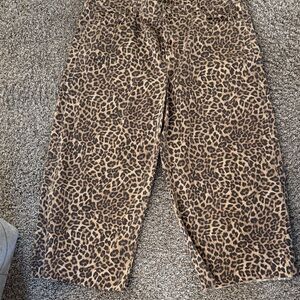 American Eagle Outfitters Leopard Print Stretch Pants